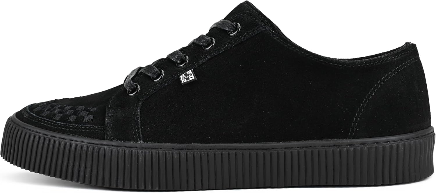 Кроссовки T.U.K. Suede Creeper для женщин и мужчин, Шнуровка, черная переплетенная текстура и люверсы, Классическая рифленая подошва и сетчатая подкладка, Комфорт с памятью формы для повседневной носки
Кроссовки T.U.K. Suede Creeper для женщин и мужчин, Шнуровка, черная переплетенная текстура и люверсы, Классическая рифленая подошва и сетчатая подкладка, Комфорт с памятью формы для повседневной носки