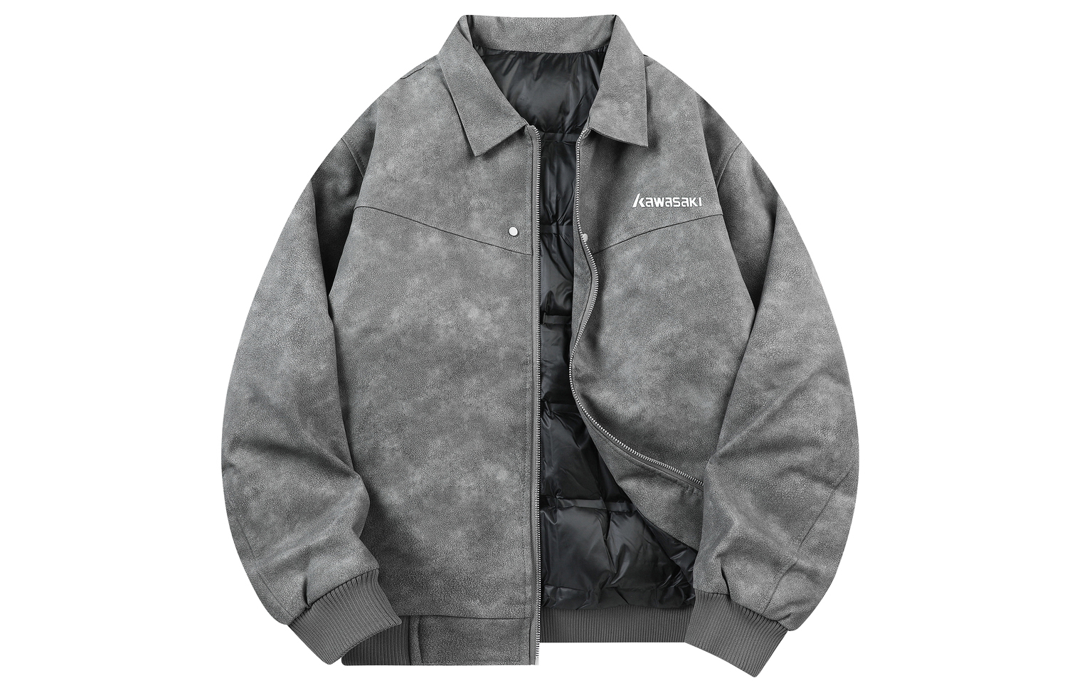 Kawasaki Кожаная куртка унисекс, Light Gray (Down)
Kawasaki Кожаная куртка унисекс, Light Gray (Down)