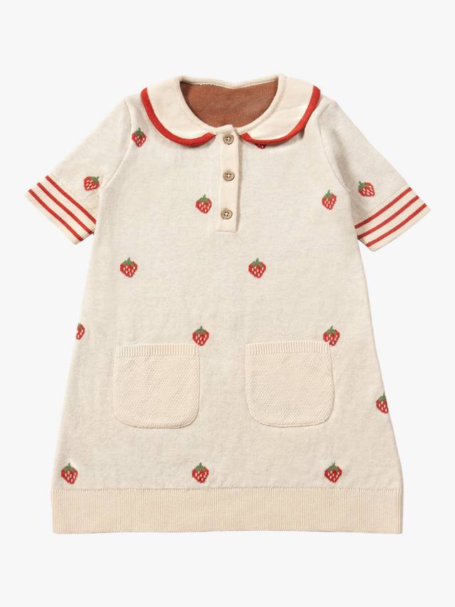 Детское платье из клубничного трикотажа из чистого органического хлопка Little Green Radicals, кремовый/разноцветный
Детское платье из клубничного трикотажа из чистого органического хлопка Little Green Radicals, кремовый/разноцветный