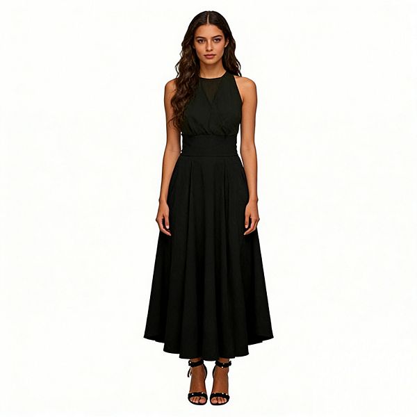 Женская элегантная юбка миди с карманами на высокой талии Seoria, Black
Женская элегантная юбка миди с карманами на высокой талии Seoria, Black