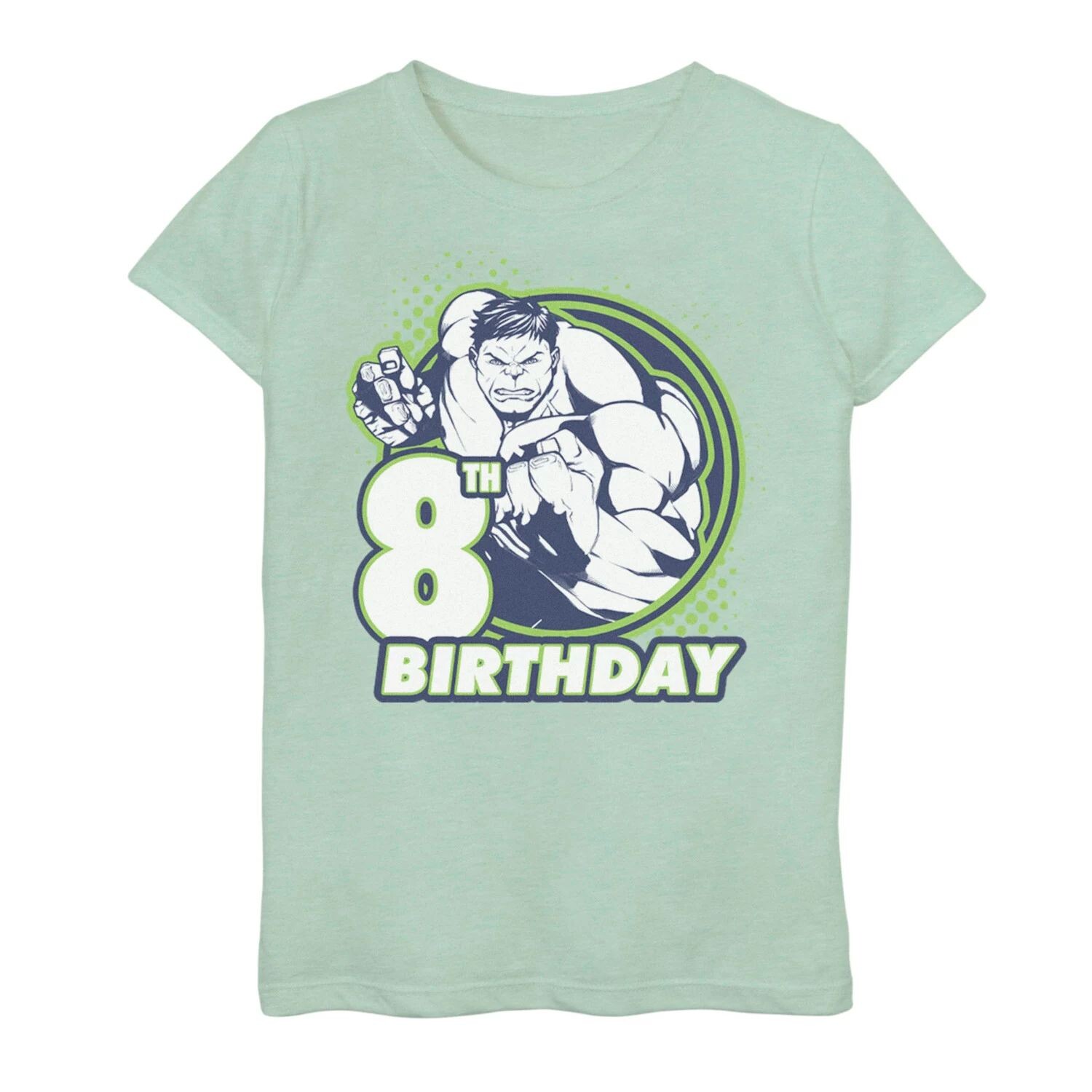 Футболка с изображением 8-го дня рождения для девочек 7–16 лет, значок «Марвел, Мстители, Халк» Marvel
Футболка с изображением 8-го дня рождения для девочек 7–16 лет, значок «Марвел, Мстители, Халк» Marvel