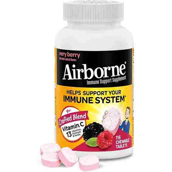 Комплекс с витамином С для иммунной поддержки Airborne Vitamin C 1000 мг Very Berry Flavor, 116 таблеток
Комплекс с витамином С для иммунной поддержки Airborne Vitamin C 1000 мг Very Berry Flavor, 116 таблеток