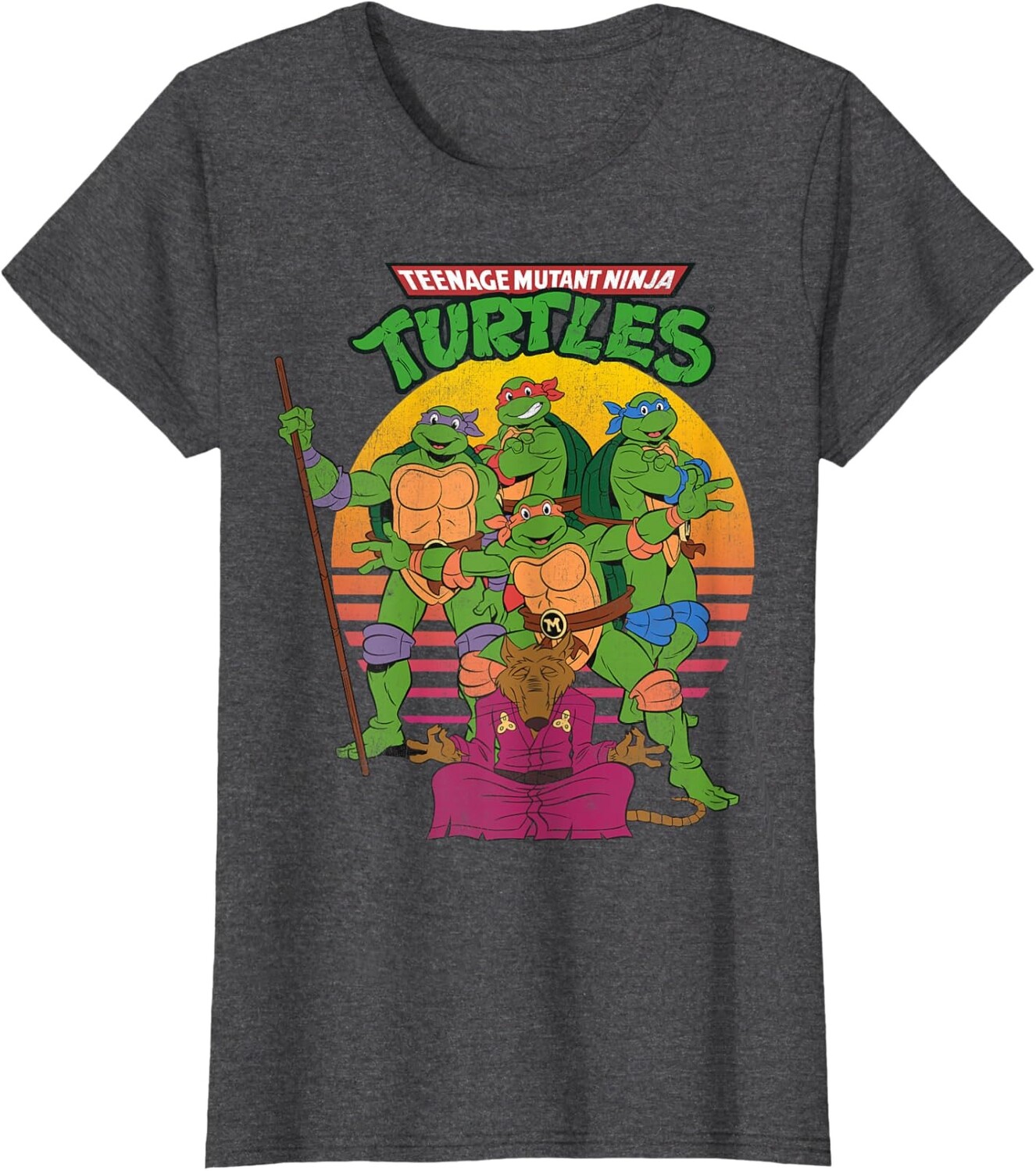 Женская футболка Teenage Mutant Ninja Turtles Retro Sun Group, темно-серый вереск
Женская футболка Teenage Mutant Ninja Turtles Retro Sun Group, темно-серый вереск