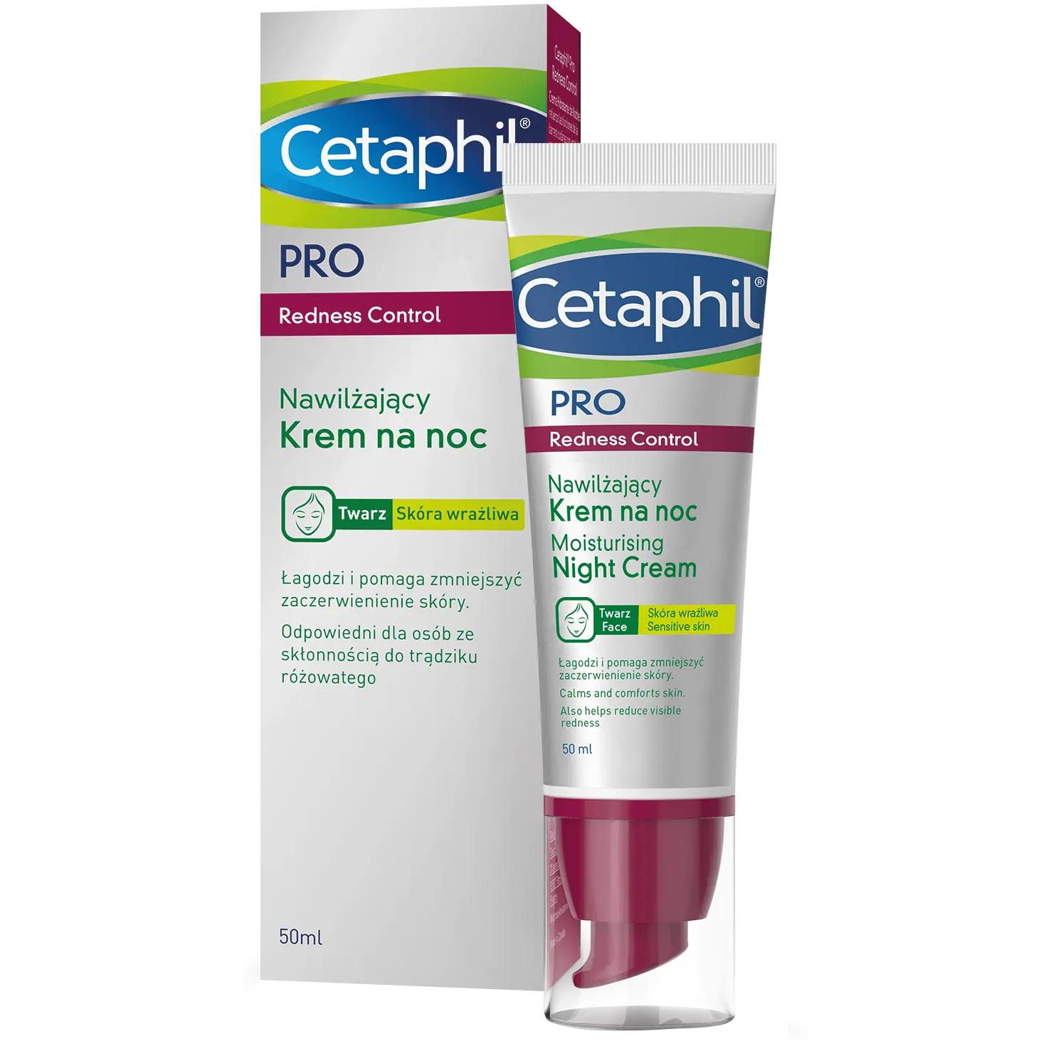 Cetaphil PRO Redness Control крем для лица на ночь, 50 мл