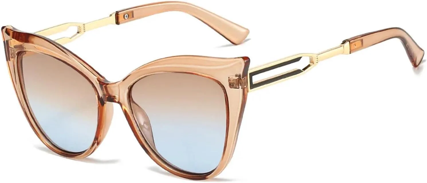 Роскошные ретро-солнцезащитные очки с леопардовым принтом и градиентом «кошачий глаз» для женщин и мужчин, с защитой от УФ-излучения UV400 TKKTLLT, Brown Blue
Роскошные ретро-солнцезащитные очки с леопардовым принтом и градиентом «кошачий глаз» для женщин и мужчин, с защитой от УФ-излучения UV400 TKKTLLT, Brown Blue