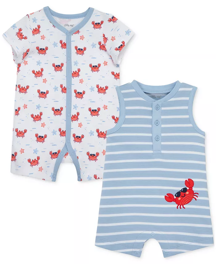 Комплект из 2 боди для мальчиков с крабом Little Me, синий
Комплект из 2 боди для мальчиков с крабом Little Me, синий