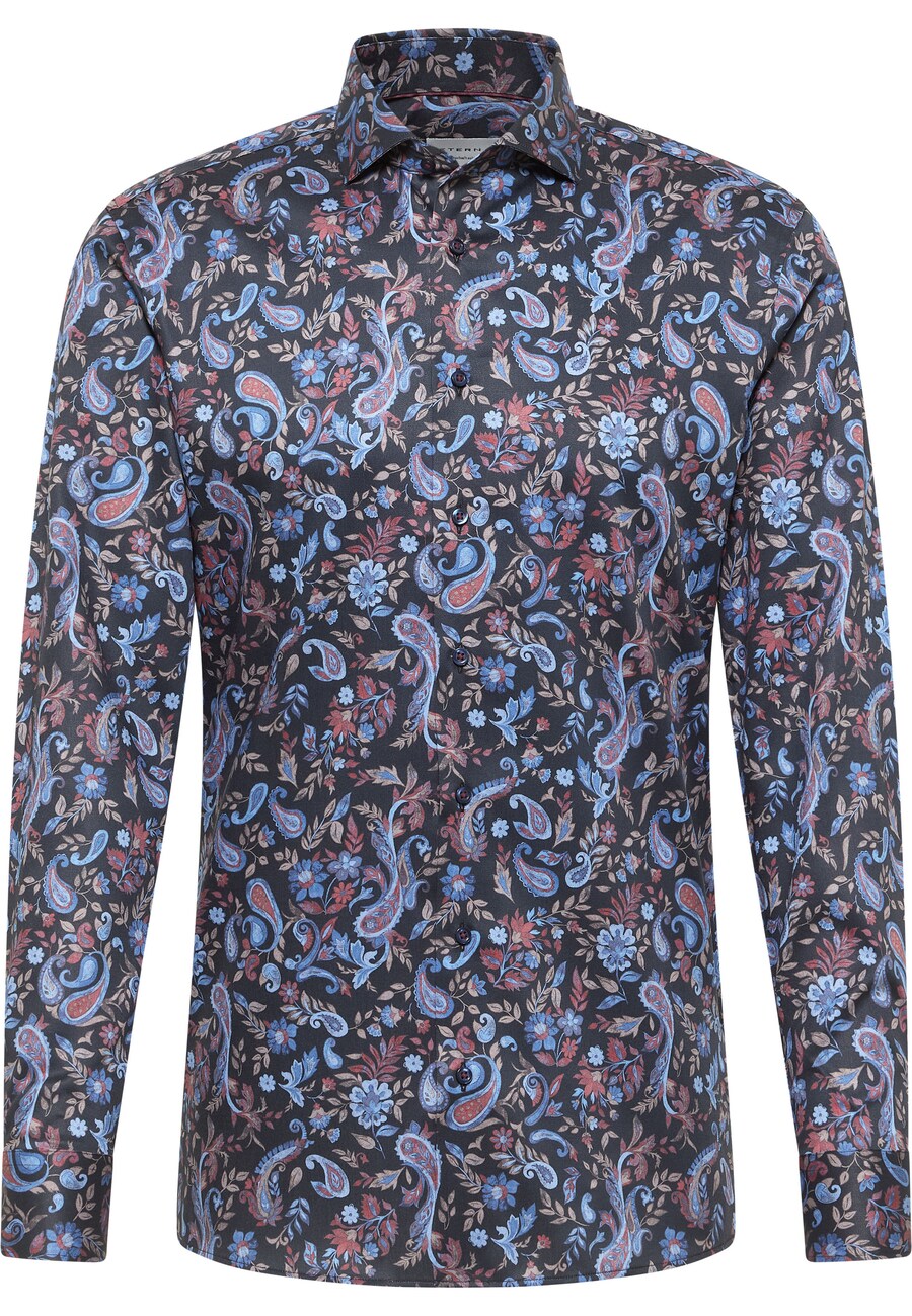 Рубашка делового кроя Slim Fit ETERNA, синий/темно-синий
Рубашка делового кроя Slim Fit ETERNA, синий/темно-синий