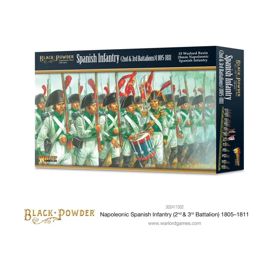 Испанская пехота - 2-й и 3-й батальоны 1805-1811 гг., Black Powder - Napoleonic Wars 1789-1815 - French Empire (28mm)
Испанская пехота - 2-й и 3-й батальоны 1805-1811 гг., Black Powder - Napoleonic Wars 1789-1815 - French Empire (28mm)