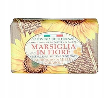 Nesti Marsiglia In Fiore, мыло с медом и подсолнечником, 125 г 
Nesti Marsiglia In Fiore, мыло с медом и подсолнечником, 125 г