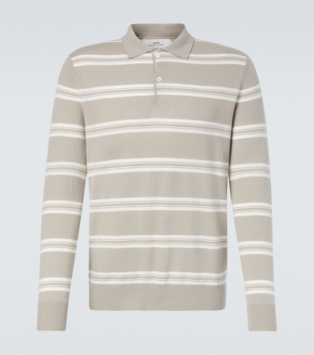 Полосатый кашемировый свитер-поло Mr Swansea Arch4, Lichen
Полосатый кашемировый свитер-поло Mr Swansea Arch4, Lichen