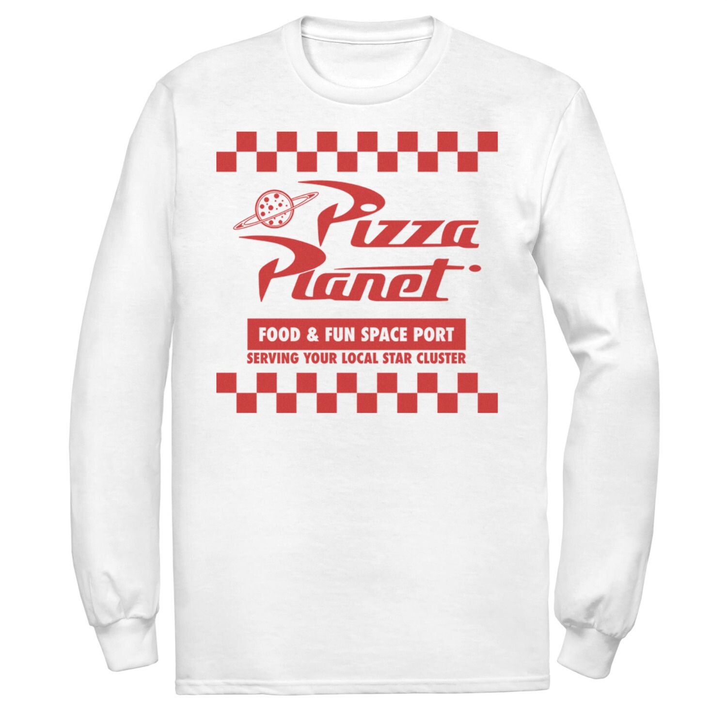 Мужская футболка с длинными рукавами и логотипом Disney/Pixar «История игрушек Пицца Планета» Disney / Pixar
Мужская футболка с длинными рукавами и логотипом Disney/Pixar «История игрушек Пицца Планета» Disney / Pixar