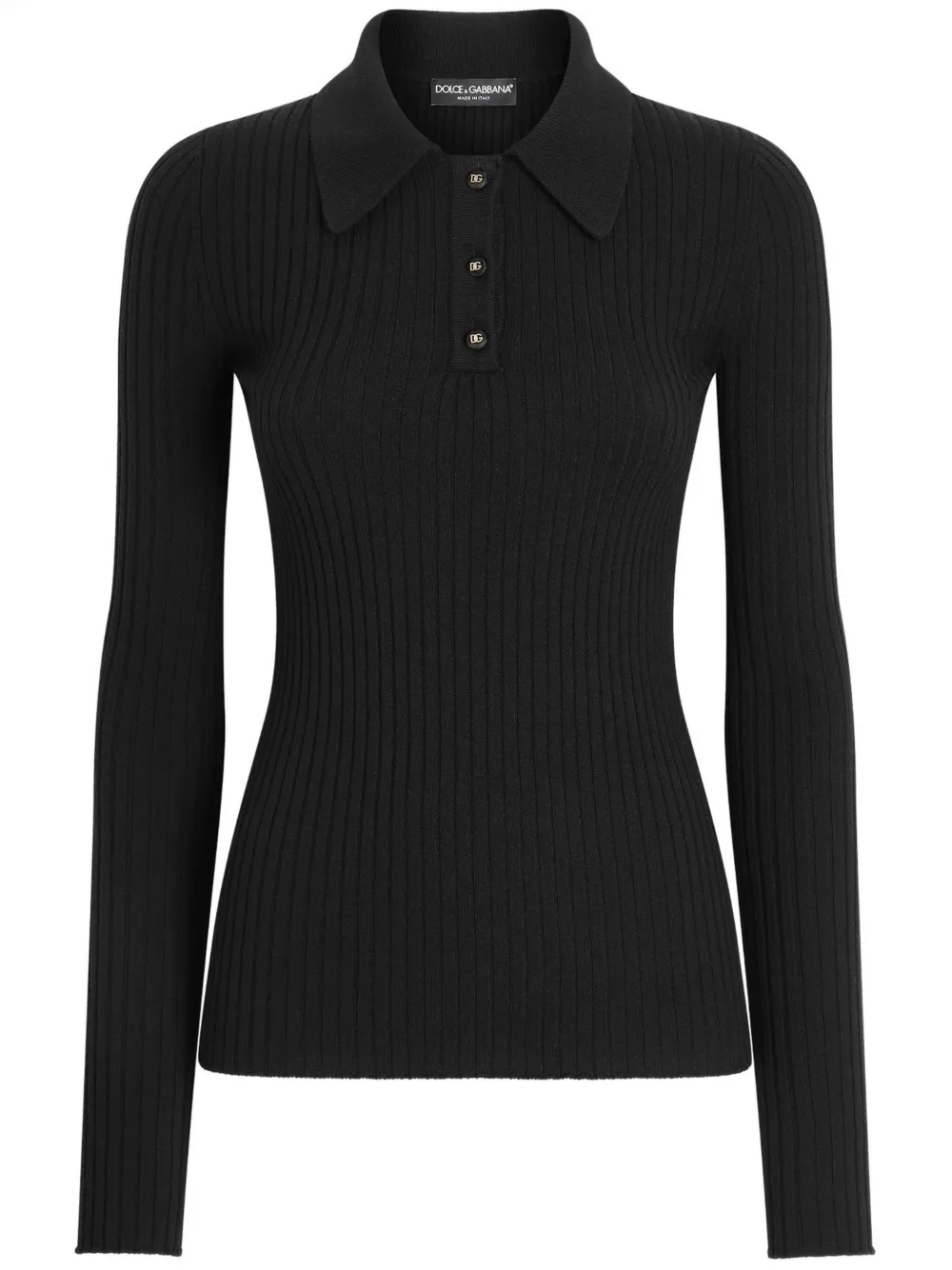 Рубашка поло в рубчик Dolce & Gabbana, черный
Рубашка поло в рубчик Dolce & Gabbana, черный