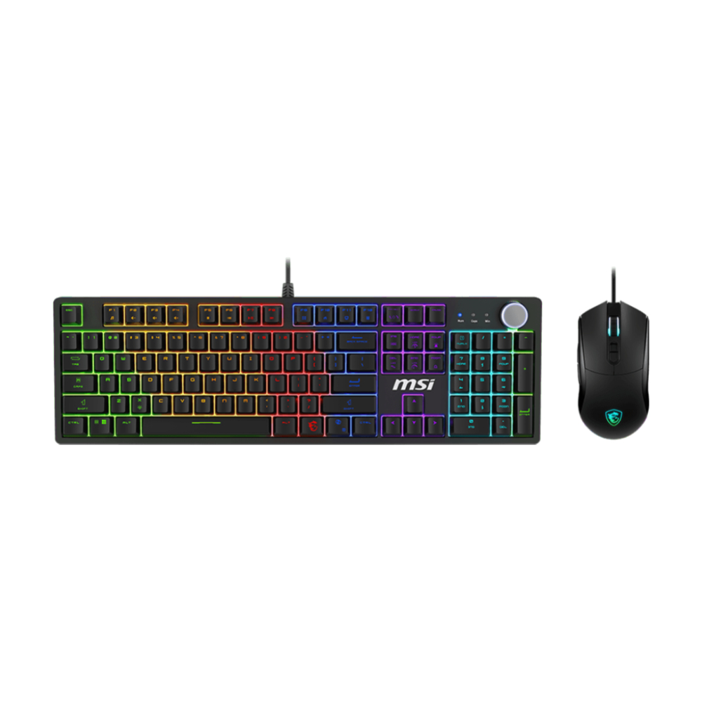 Комплект периферии MSI FORGE GK320 Combo (клавиатура и мышь), черный, английская раскладка
Комплект периферии MSI FORGE GK320 Combo (клавиатура и мышь), черный, английская раскладка