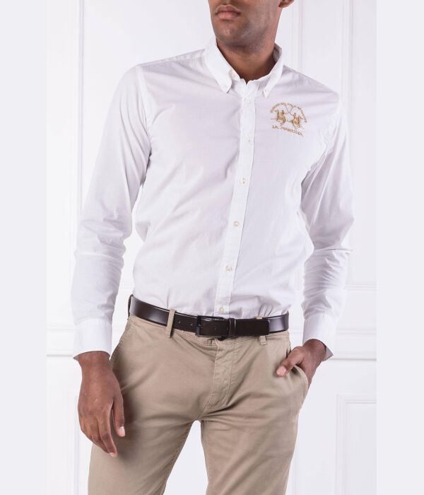 Рубашка мужская La Martina с вышитым логотипом, белый
Рубашка мужская La Martina с вышитым логотипом, белый