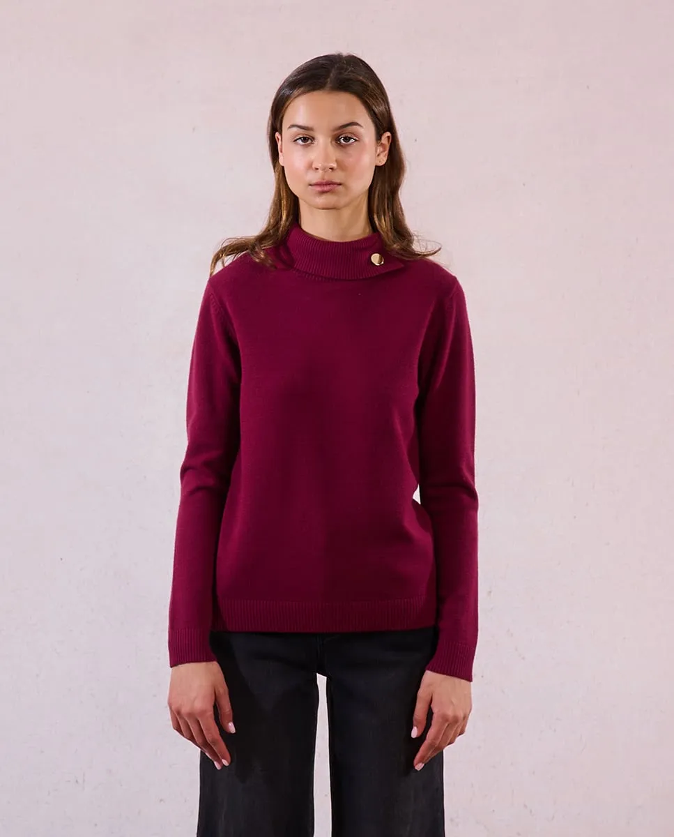 Дамской свитер с длинными рукавами и высоким воротником Molly Bracken, бордовый
Дамской свитер с длинными рукавами и высоким воротником Molly Bracken, бордовый