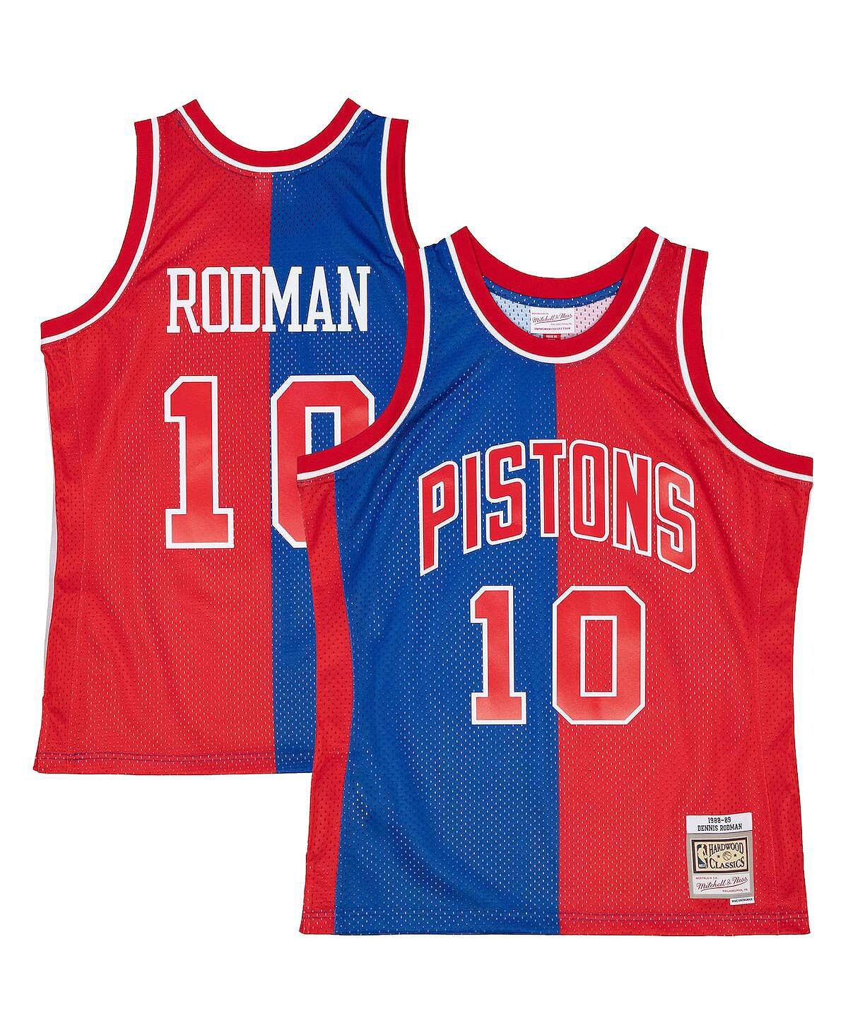 Мужская футболка dennis rodman blue, red detroit pistons hardwood classics 1988-89 split swingman jersey Mitchell & Ness, мульти
Мужская футболка dennis rodman blue, red detroit pistons hardwood classics 1988-89 split swingman jersey Mitchell & Ness, мульти