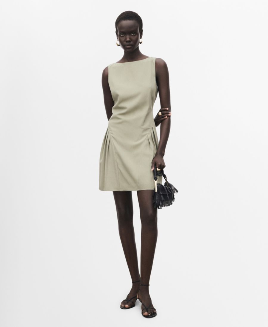 Женское короткое плиссированное платье MANGO, Khaki
Женское короткое плиссированное платье MANGO, Khaki