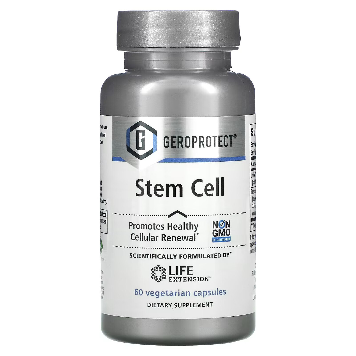 Life Extension, Geroprotect, Stem Cell, добавка для поддержания здоровья стволовых клеток, 60 вегетарианских капсул
Life Extension, Geroprotect, Stem Cell, добавка для поддержания здоровья стволовых клеток, 60 вегетарианских капсул