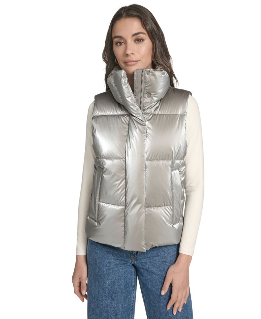 Женская куртка-пуховик с воротником-стойкой стандартного размера Levi's, Silver
Женская куртка-пуховик с воротником-стойкой стандартного размера Levi's, Silver