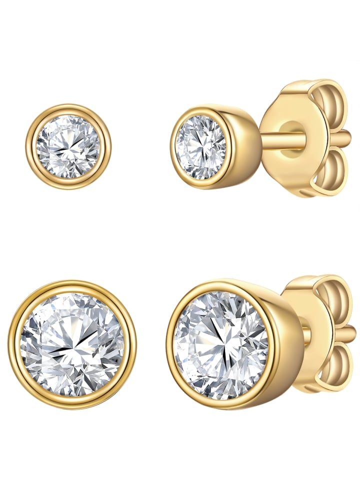 Rafaela Donata Серьги-гвоздики из стерлингового серебра с цирконами в оправе из желтого золота
Rafaela Donata Серьги-гвоздики из стерлингового серебра с цирконами в оправе из желтого золота