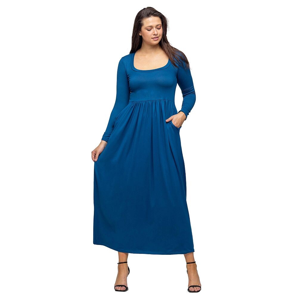 Женское платье макси с длинными рукавами и карманами на талии 24Seven Comfort Apparel, цвет Teal
Женское платье макси с длинными рукавами и карманами на талии 24Seven Comfort Apparel, цвет Teal