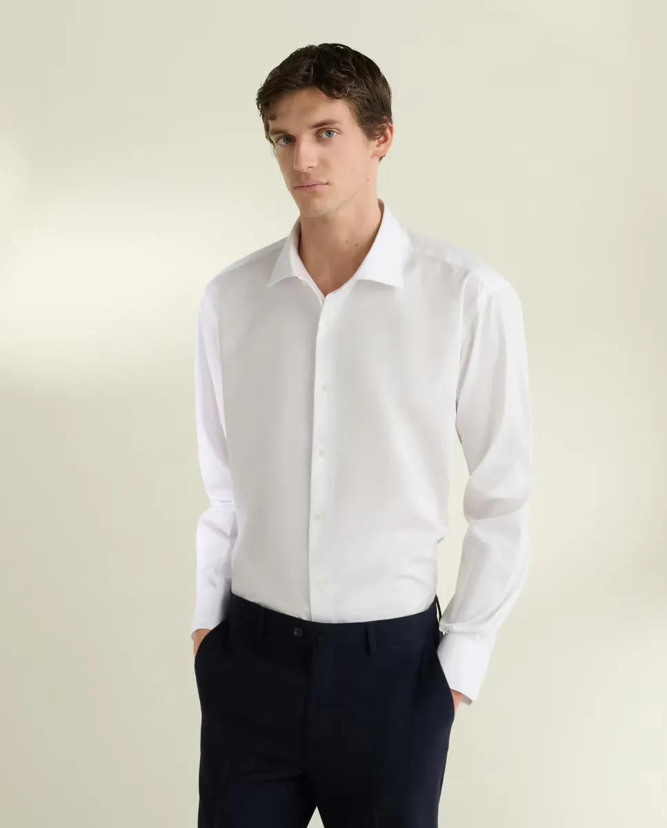 Мужская рубашка больших размеров из египетского хлопка Emidio Tucci, белый
Мужская рубашка больших размеров из египетского хлопка Emidio Tucci, белый