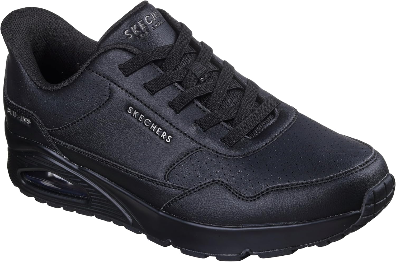 Мужские слипоны Skechers Uno - Banksia Luxe без использования рук, черный
Мужские слипоны Skechers Uno - Banksia Luxe без использования рук, черный