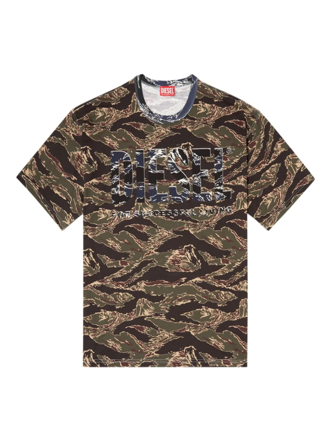 T-BOXT-T22 футболка с логотипом в тигровую полоску Diesel, зеленый
T-BOXT-T22 футболка с логотипом в тигровую полоску Diesel, зеленый