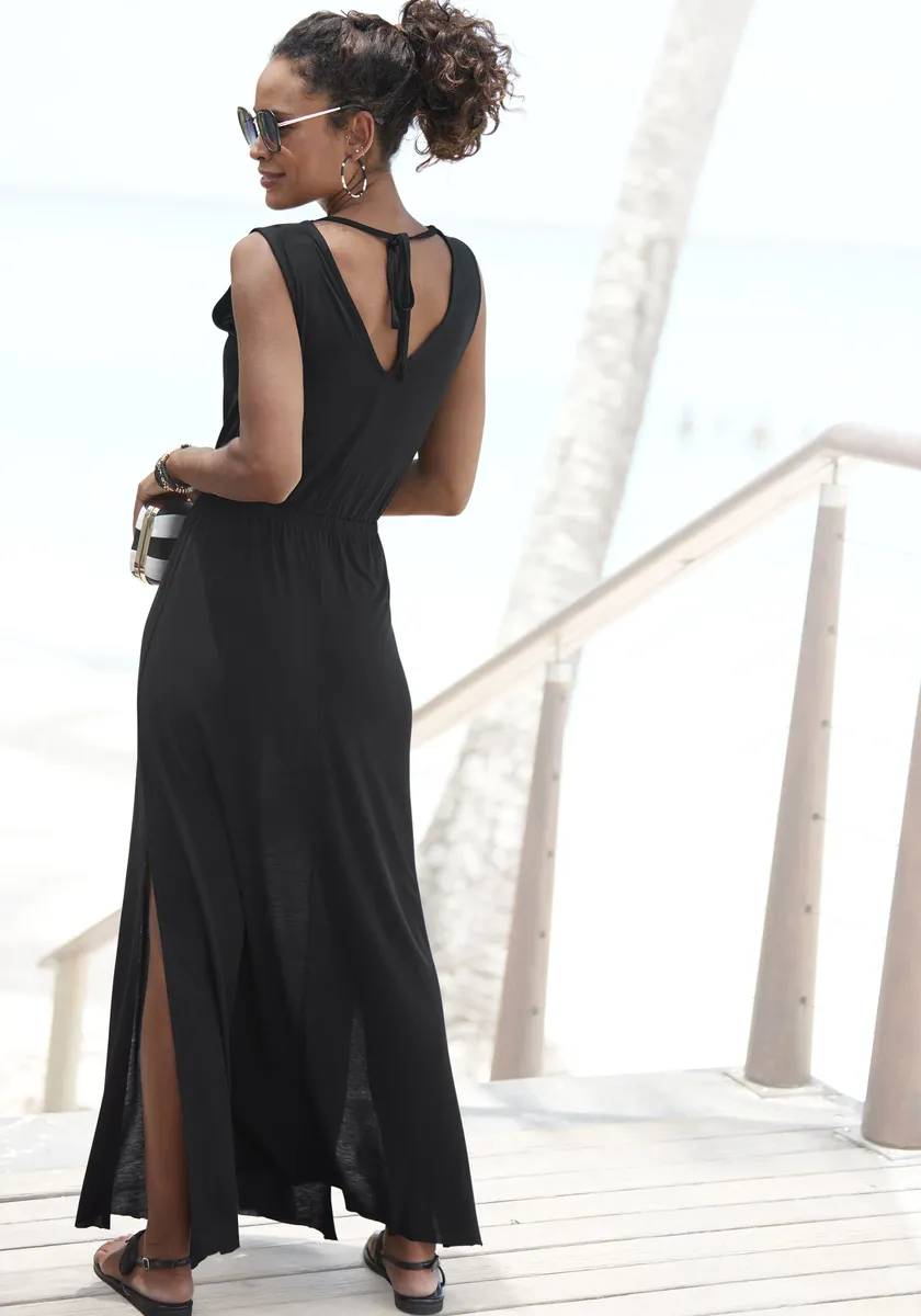 Платье макси Buffalo с декоративными лентами и разрезом, летнее платье, пляжное платье, черный
Платье макси Buffalo с декоративными лентами и разрезом, летнее платье, пляжное платье, черный