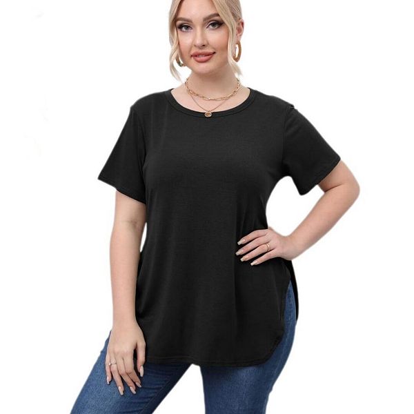 Женская футболка с круглым вырезом и коротким рукавом, свободный крой Yesfashion, Black, Черный, Женская футболка с круглым вырезом и коротким рукавом, свободный крой Yesfashion, Black
Женская футболка с круглым вырезом и коротким рукавом, свободный крой Yesfashion, Black, Черный, Женская футболка с круглым вырезом и коротким рукавом, свободный крой Yesfashion, Black