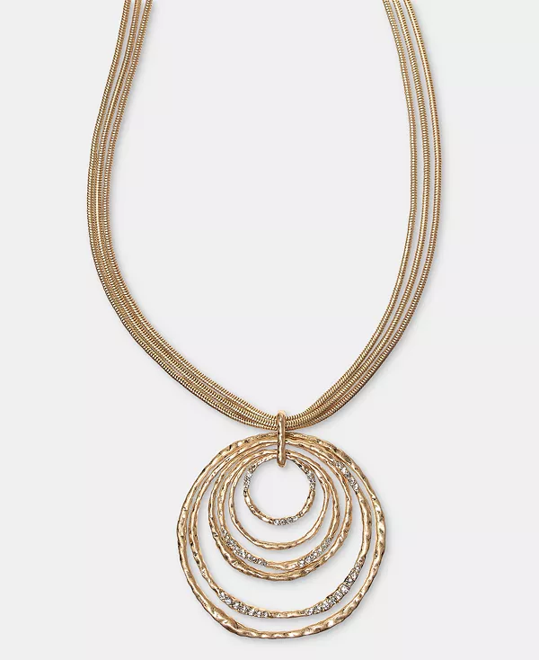 Ожерелье с многорядным кругом и подвеской Pavé, 18 дюймов + удлинитель 3 дюйма, эксклюзивно в Macy's Style & Co, crystal
Ожерелье с многорядным кругом и подвеской Pavé, 18 дюймов + удлинитель 3 дюйма, эксклюзивно в Macy's Style & Co, crystal