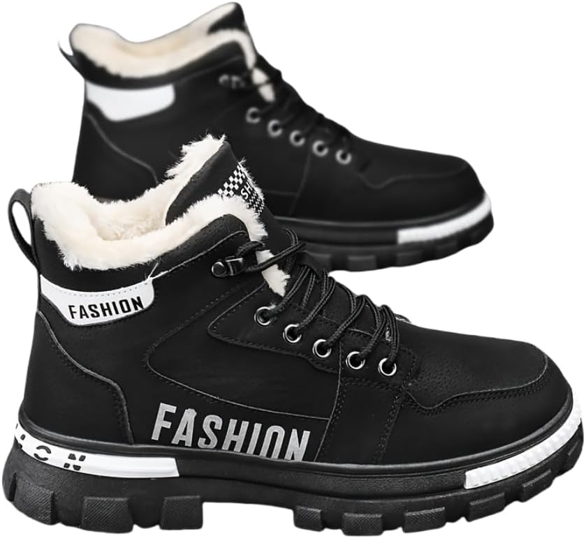 Мужские зимние повседневные кеды с флисовой подкладкой - высокие, с нескользящей подошвой для улицы и повседневной носки Hhhchpm, черный
Мужские зимние повседневные кеды с флисовой подкладкой - высокие, с нескользящей подошвой для улицы и повседневной носки Hhhchpm, черный