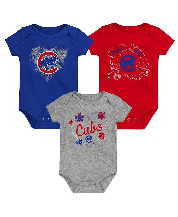 Комплект боди Royal, красный, серый цвета Chicago Cubs Batter Up для мальчиков и девочек, состоящий из 3 штук Outerstuff, синий
Комплект боди Royal, красный, серый цвета Chicago Cubs Batter Up для мальчиков и девочек, состоящий из 3 штук Outerstuff, синий