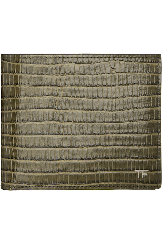 Tom Ford Классический складной кошелек цвета хаки с Т-образным плетением
Tom Ford Классический складной кошелек цвета хаки с Т-образным плетением