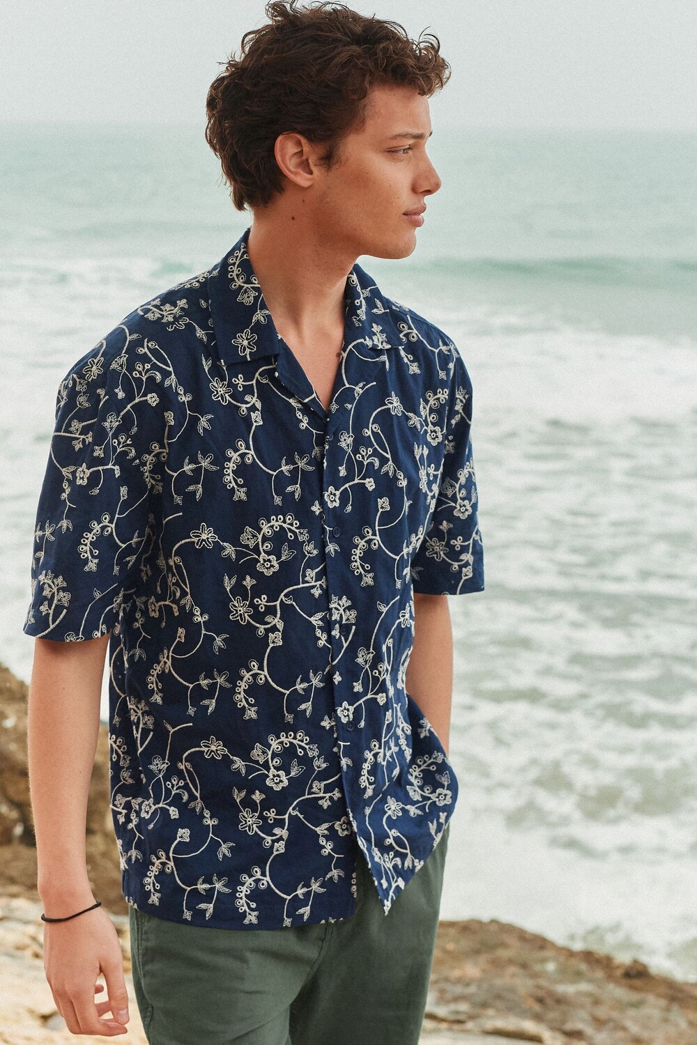 Рубашка с коротким рукавом из 100% хлопка с вышитой текстурой Next, синий
Рубашка с коротким рукавом из 100% хлопка с вышитой текстурой Next, синий