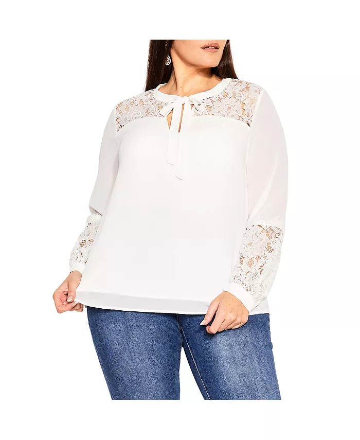 Таинственный кружевной топ больших размеров CITY CHIC, слоновая кость/кремовый
Таинственный кружевной топ больших размеров CITY CHIC, слоновая кость/кремовый