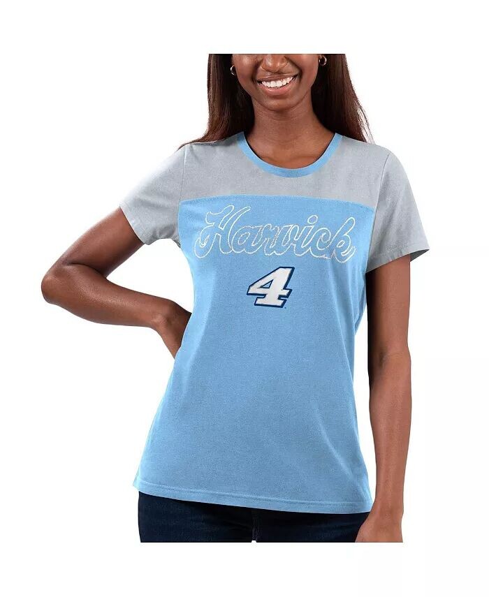Женская голубая футболка с цветными блоками Kevin Harvick Cheer G-Iii 4Her By Carl Banks
Женская голубая футболка с цветными блоками Kevin Harvick Cheer G-Iii 4Her By Carl Banks