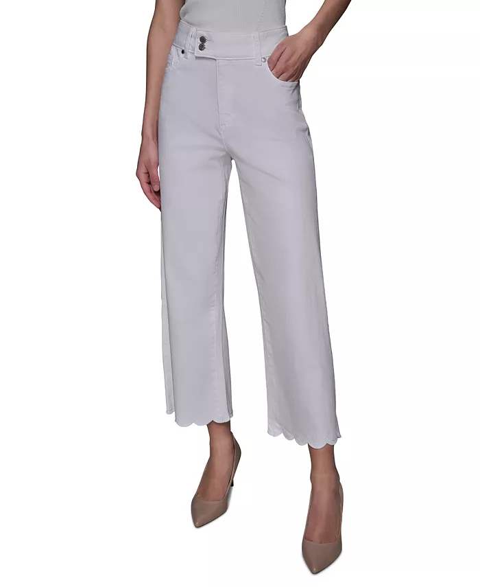 Женские укороченные джинсы с фигурным краем KARL LAGERFELD PARIS, белый
Женские укороченные джинсы с фигурным краем KARL LAGERFELD PARIS, белый