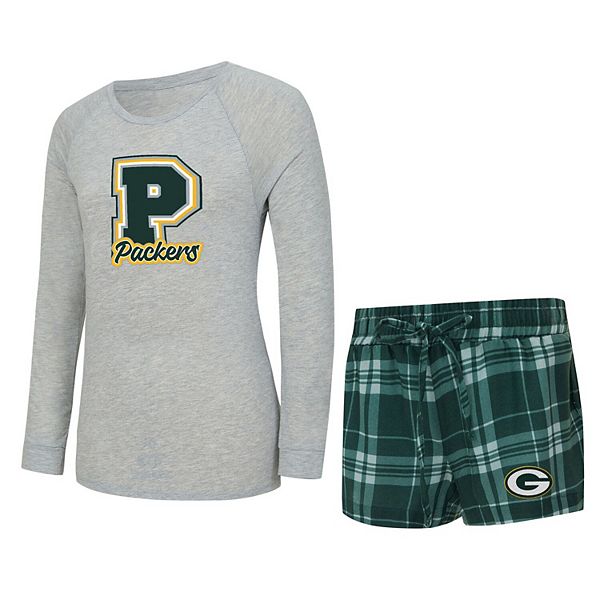 Женский комплект для сна с длинным рукавом и шортами concepts sport heather gray/green green bay packers regulate plaid Unbranded
Женский комплект для сна с длинным рукавом и шортами concepts sport heather gray/green green bay packers regulate plaid Unbranded