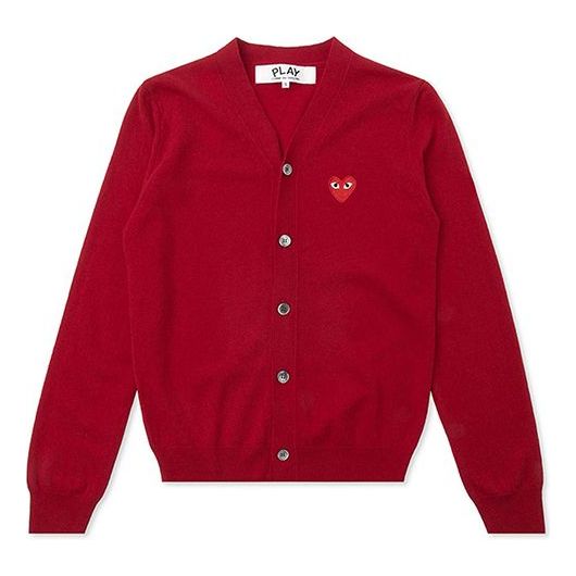 Кардиган COMME des GARCONS PLAY Cardigan Red Emblem 'Red' AZ-N008-051-5, красный 
Кардиган COMME des GARCONS PLAY Cardigan Red Emblem 'Red' AZ-N008-051-5, красный