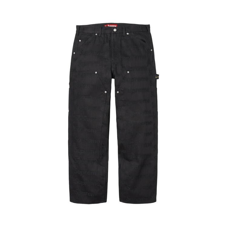 Джинсы Supreme Jacquard Logos Double Knee Denim Painter Jean 'Black'
Джинсы Supreme Jacquard Logos Double Knee Denim Painter Jean 'Black'