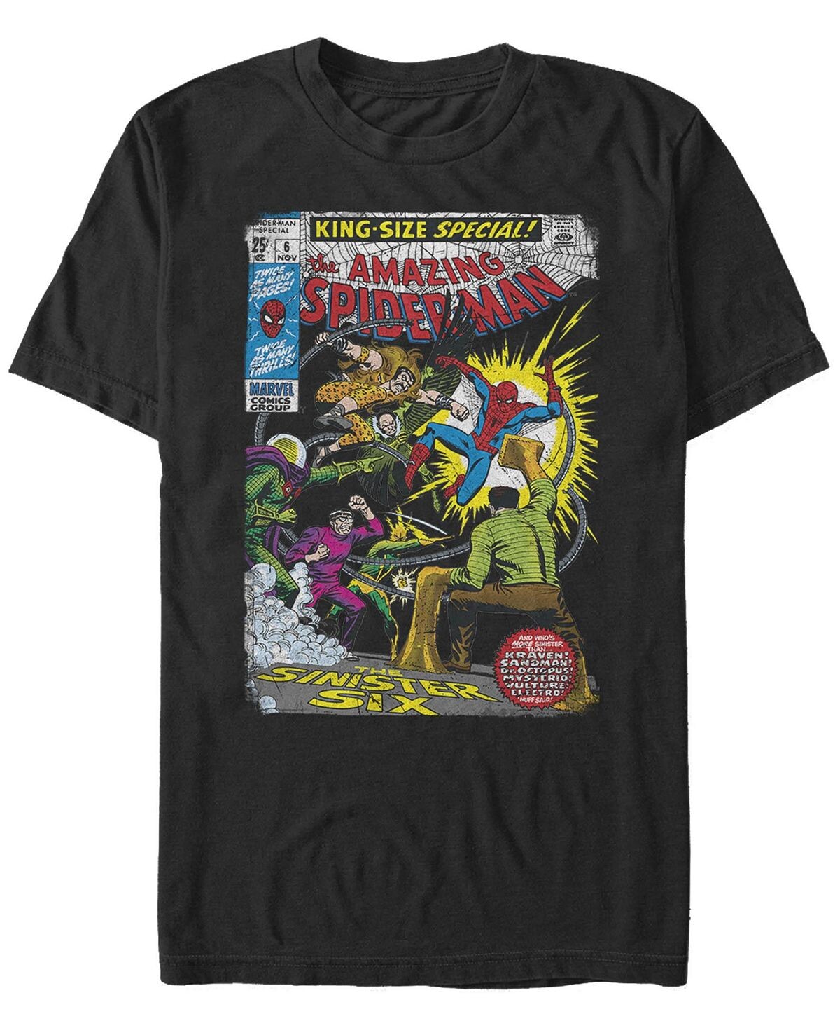 Мужская футболка с круглым вырезом и короткими рукавами sinister 6 comic Fifth Sun, черный
Мужская футболка с круглым вырезом и короткими рукавами sinister 6 comic Fifth Sun, черный