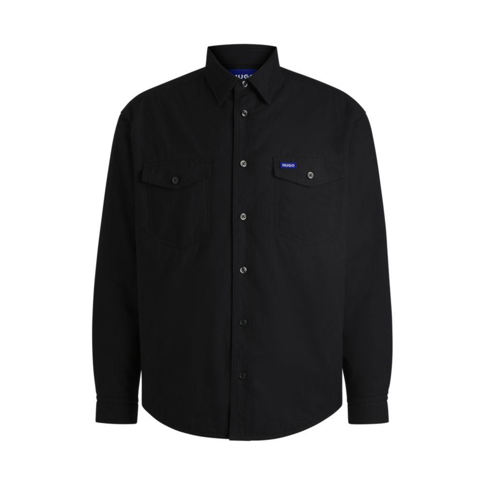 Утепленная рубашка свободного кроя из оксфордского хлопка HUGO, черный
Утепленная рубашка свободного кроя из оксфордского хлопка HUGO, черный