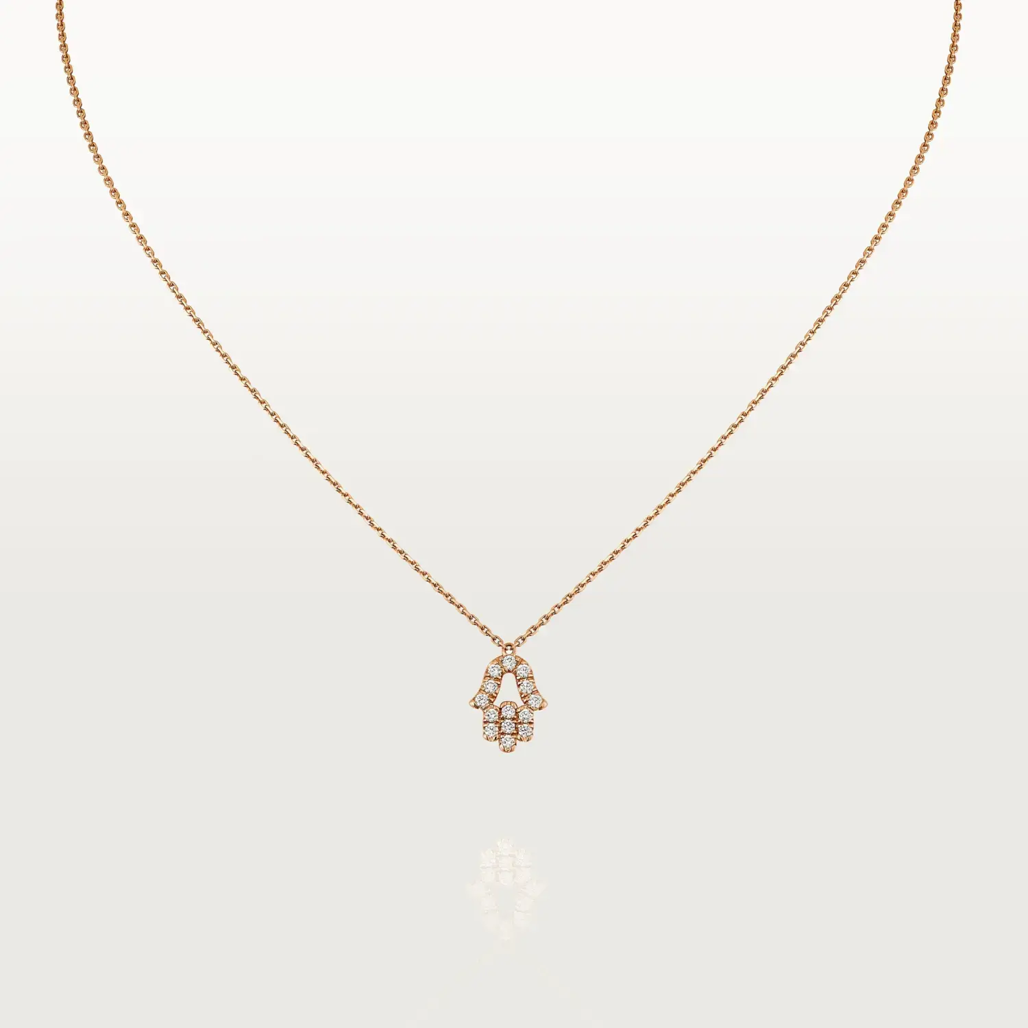 Колье Cartier Symbols Hand Of Fatima, розовое золото/бриллианты
Колье Cartier Symbols Hand Of Fatima, розовое золото/бриллианты