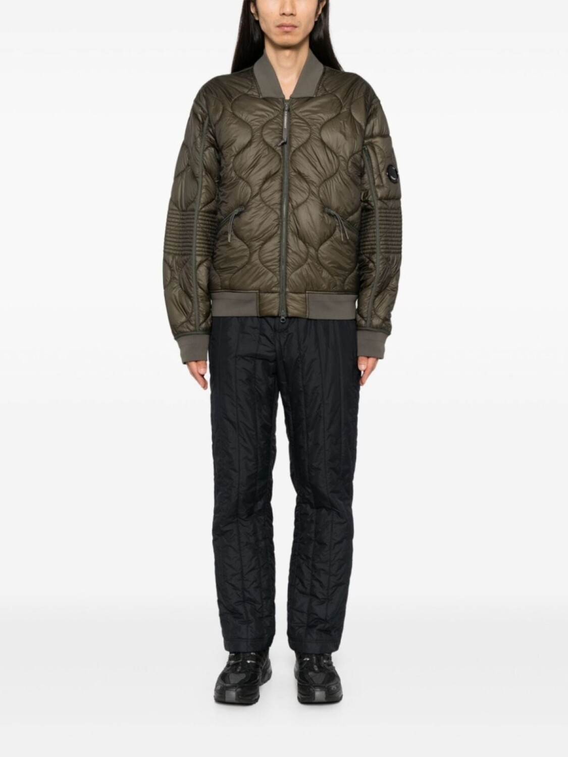 C.P. Company бомбер-пуховик Liner, зеленый
C.P. Company бомбер-пуховик Liner, зеленый