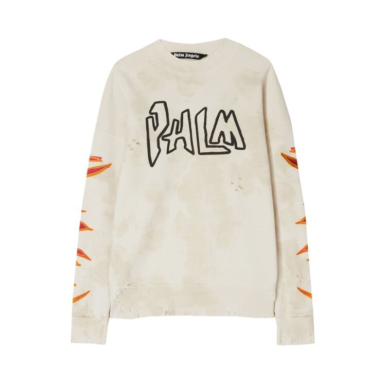 Толстовка Palm Angels GD Palm Graffiti Flames Crew 'Off White', белый
Толстовка Palm Angels GD Palm Graffiti Flames Crew 'Off White', белый