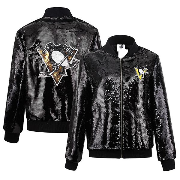 Женская черная куртка Pittsburgh Penguins с пайетками на молнии Cuce
Женская черная куртка Pittsburgh Penguins с пайетками на молнии Cuce