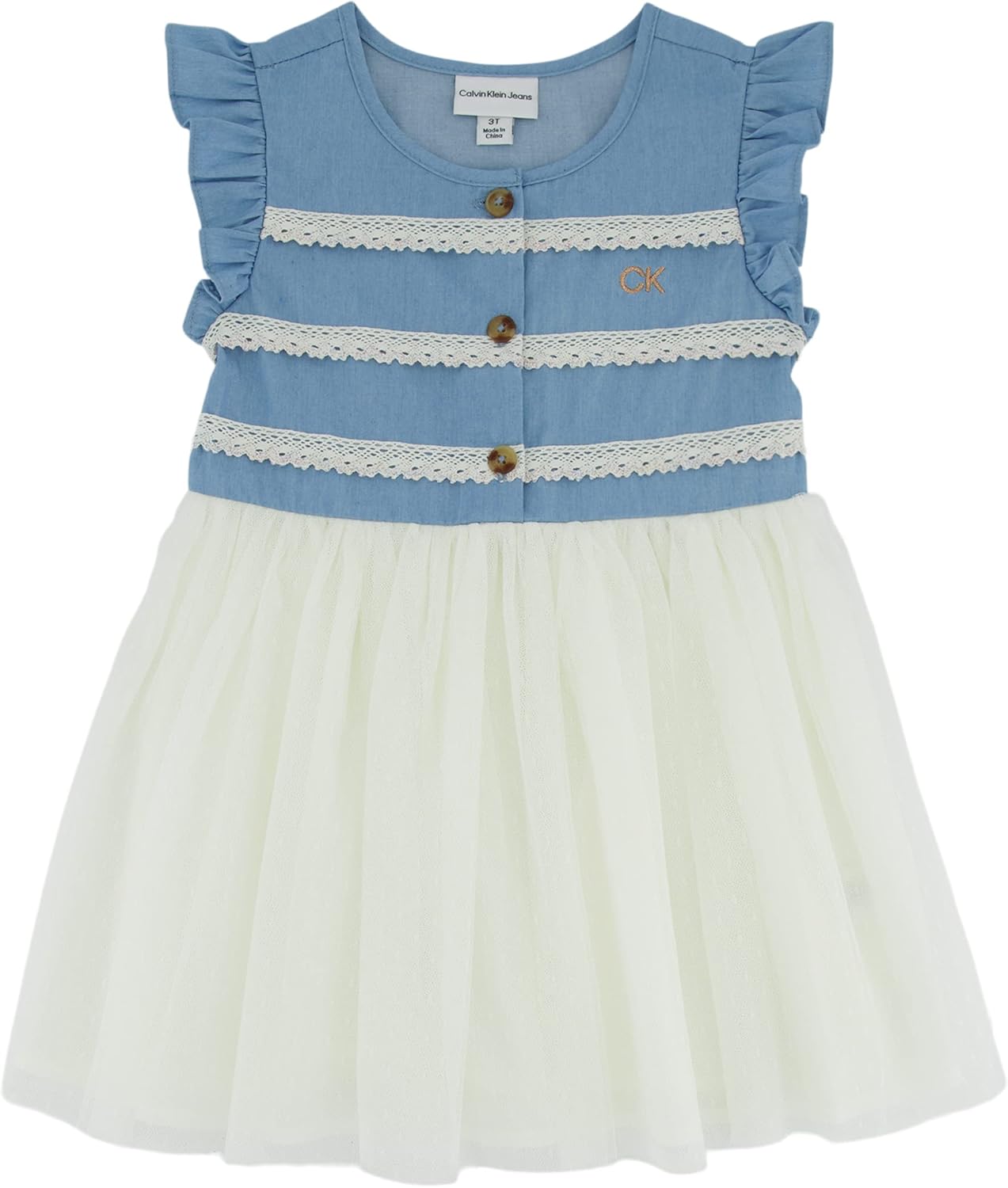 Платье Calvin Klein Baby Girls One Size, Light Wash Denim
Платье Calvin Klein Baby Girls One Size, Light Wash Denim