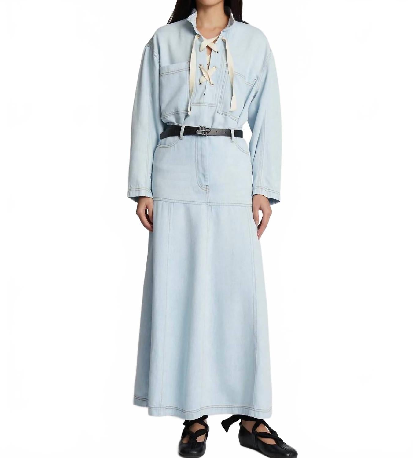 Юбка Tuxya в светло-голубом цвете MUNTHE
Юбка Tuxya в светло-голубом цвете MUNTHE