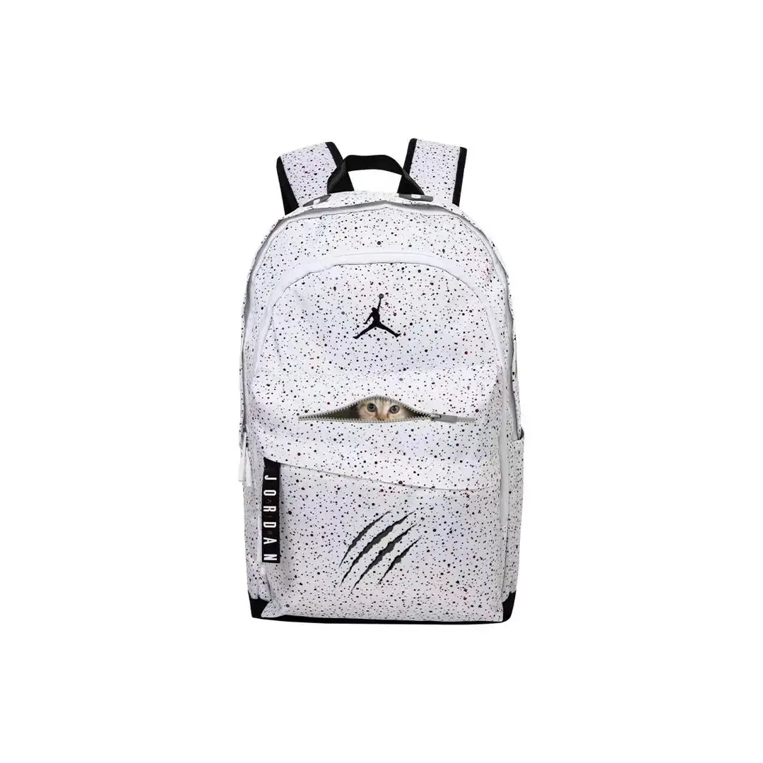 Jordan Полиэстеровый рюкзак унисекс белый, Cute Kitten
Jordan Полиэстеровый рюкзак унисекс белый, Cute Kitten